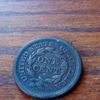 LOT 76 1851 LARGE CENT