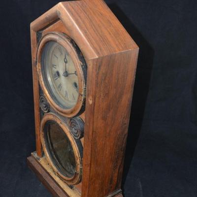 Antique Elias Ingraham DORIC Mantle Clock, Patent 1871 16