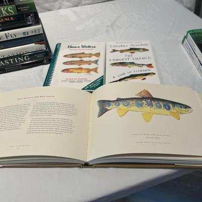 Fishing Books - Techniques, Guides & Photography and a Sears Belmont Bait Caster (LR-RG)