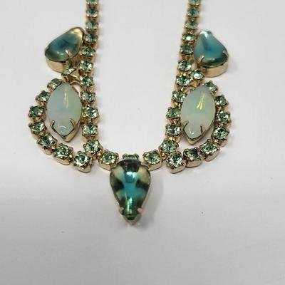 Juliana Style Vintage Rhinestone Jewelry - Greens