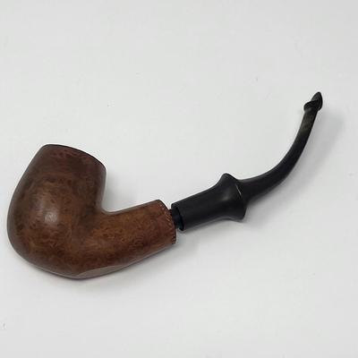 Dunmore Tobacco Pipe and Teak Pipe Rest