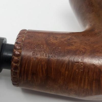 Dunmore Tobacco Pipe and Teak Pipe Rest