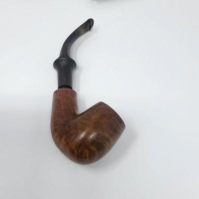 Dunmore Tobacco Pipe and Teak Pipe Rest
