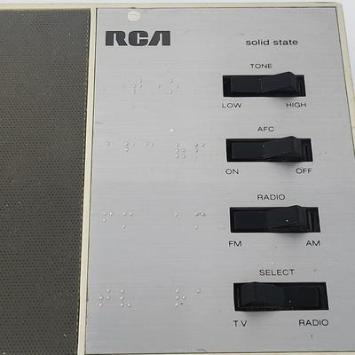 RCA Vintage Braille AM FM TV Radio For The Blind, Works!