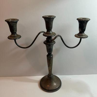 Antique Pair of Silver-Plated Sheffield Candelabras 14
