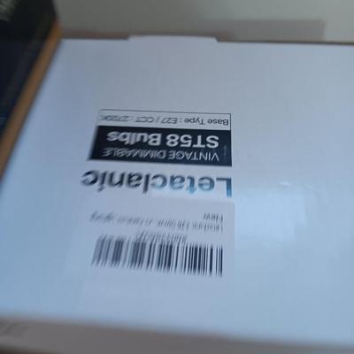 Three new boxes of Letaclanic Vintage Dimmable bulbs ST58 110 Volt