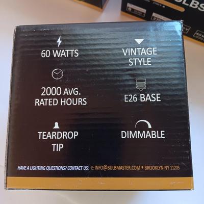 Three new boxes of Letaclanic Vintage Dimmable bulbs ST58 110 Volt