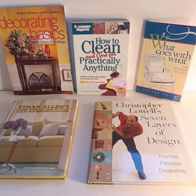 Home Interior / Decorating books and How to clean and care for practically anything!