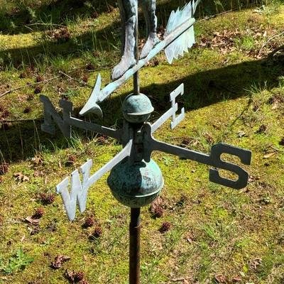 LOT:58: Free Standing Rooster Weather Vane