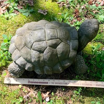 LOT:60: Large and Very Detailed Concrete Tortoise