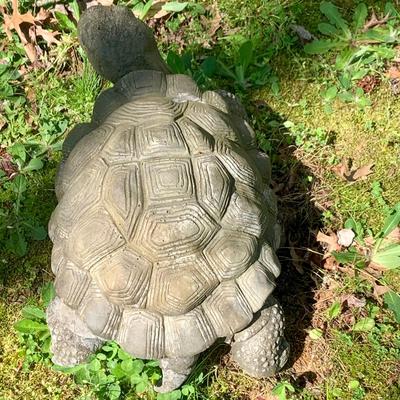 LOT:60: Large and Very Detailed Concrete Tortoise