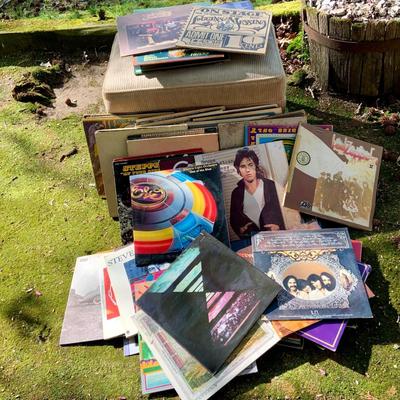 LOT 134: Large Collection of Vintage Vinyl Records - Some Classic Rock