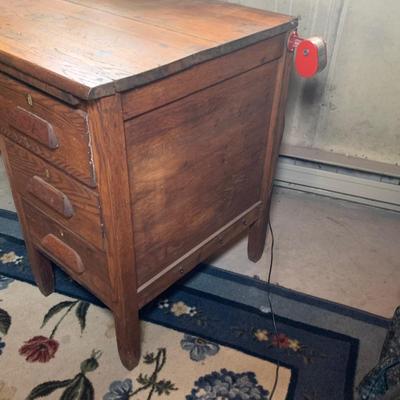 LOT 147: Vintage Student Desk