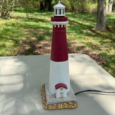 LOT 198: Lefton Barnegat Lighthouse Lamp and Musical Figure