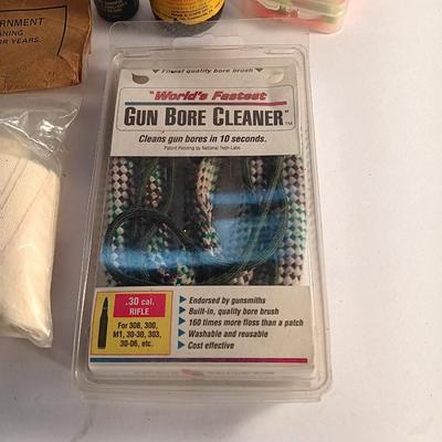 Firearm cleaning items - pads - grease- Hoppe's plus Lubricant and more