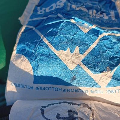 Dupont Dacron Hollofil808 sleeping bag with Dillon Precision bedroll cushion