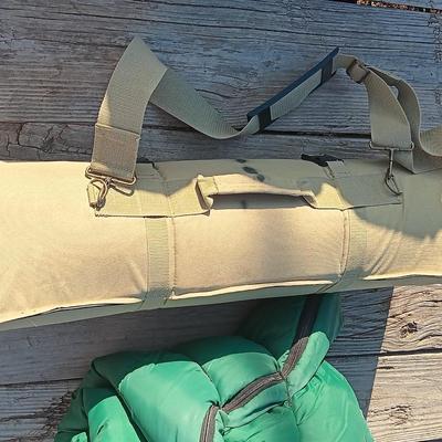 Dupont Dacron Hollofil808 sleeping bag with Dillon Precision bedroll cushion