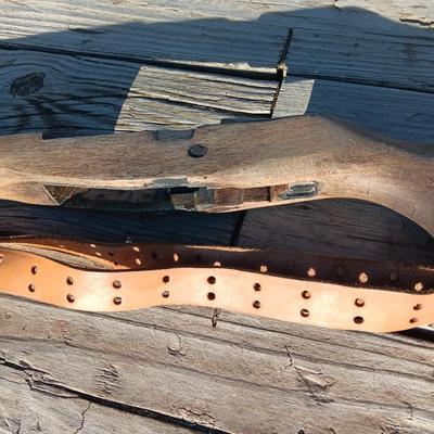 Wooden Rifle stock with strap