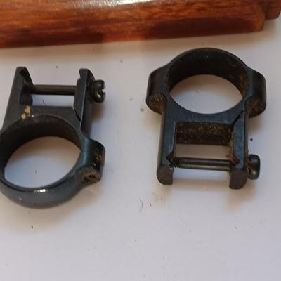 New Weaver 1" see thru mounts with assortment of other firearms parts.