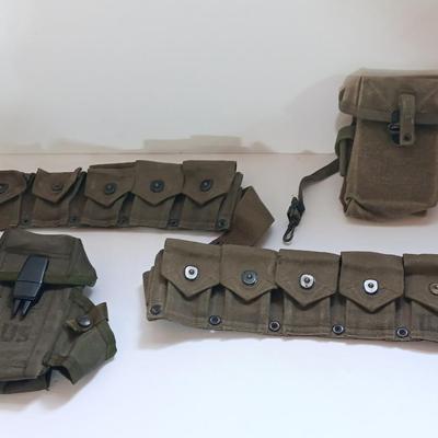 US Military issued Ammunition / small arms canvas bags.