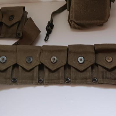 US Military issued Ammunition / small arms canvas bags.