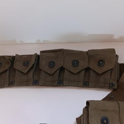 US Military issued Ammunition / small arms canvas bags.