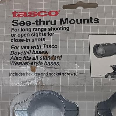 Firearm telescope covers and brand new tasco see thru mounts