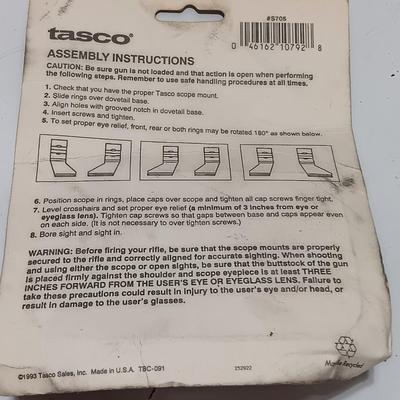 Firearm telescope covers and brand new tasco see thru mounts