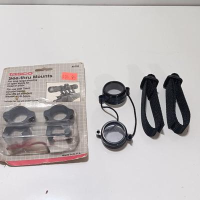 Firearm telescope covers and brand new tasco see thru mounts