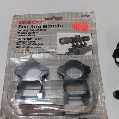 Firearm telescope covers and brand new tasco see thru mounts