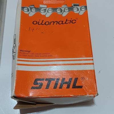 Two chain saw chains Mccullock and Stihl