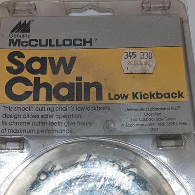 Two chain saw chains Mccullock and Stihl