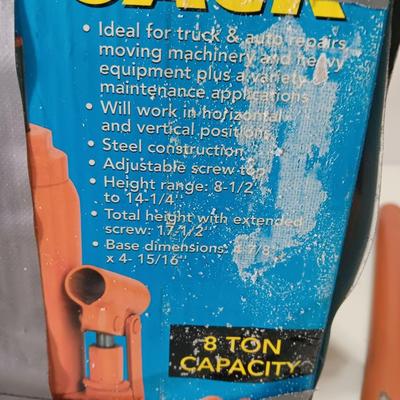 Central Hydraulics 8-ton Hydraulic bottle jack