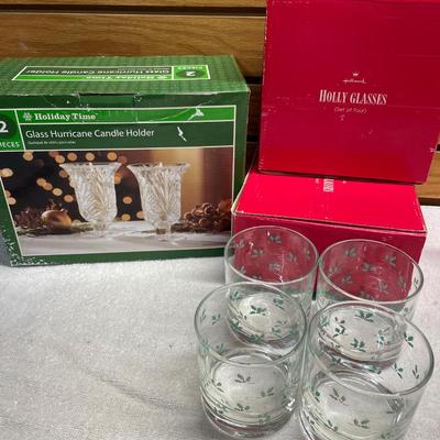 Holiday drinking glasses