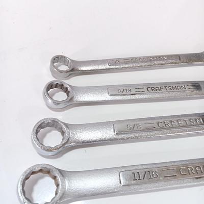 Four Craftsman wrenches - 1/2 - 9/16 - 5/8 - 11/16
