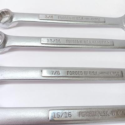 Four Craftsman wrenches - 3/4 - 13/16 - 7/8 - 15/16