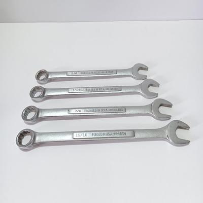 Four Craftsman wrenches - 3/4 - 13/16 - 7/8 - 15/16