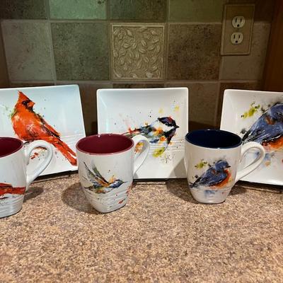 Dean Crouser Bird Collection Mugs & Plates