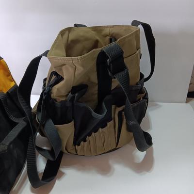 Two canvas tool bags - lineman bag - trade bags
