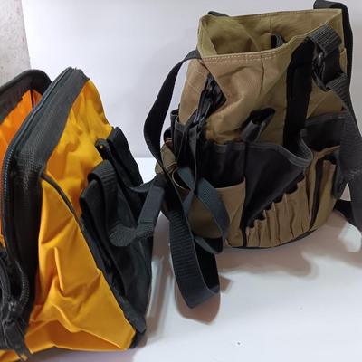 Two canvas tool bags - lineman bag - trade bags
