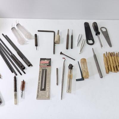 Wonderful assortment of firearm cleaning tools and precision tools