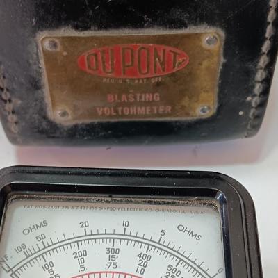 Vintage Dupont blasting Voltohmeter