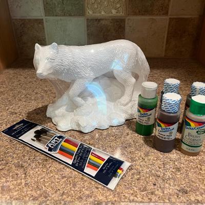Ceramic Paint Yourself Wolf