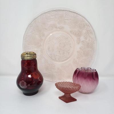 Decorative Glass Birds in Red + More