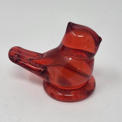 Decorative Glass Birds in Red + More