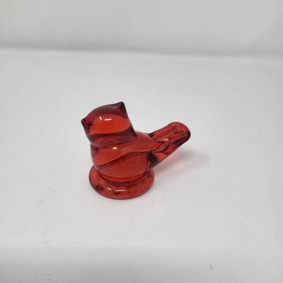 Decorative Glass Birds in Red + More