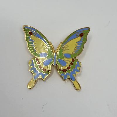 Vintage Brooches Butterflies & Flowers