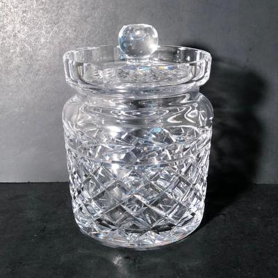 LOT 16K: Waterford Crystal Biscuit Barrel / Cookie Jar & More Crystal