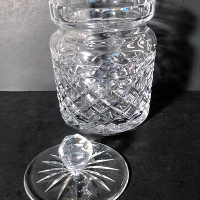 LOT 16K: Waterford Crystal Biscuit Barrel / Cookie Jar & More Crystal