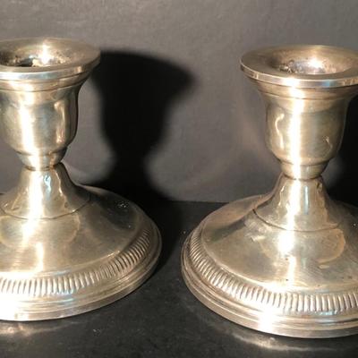 LOT 18K: Weighted Sterling Collection - Columba S&P, Columbia Candle Holders & JW 830 Candle Holders